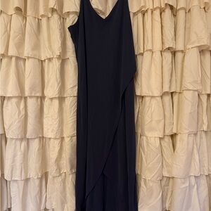 Allison Joy Navy Asymmetrical Dress